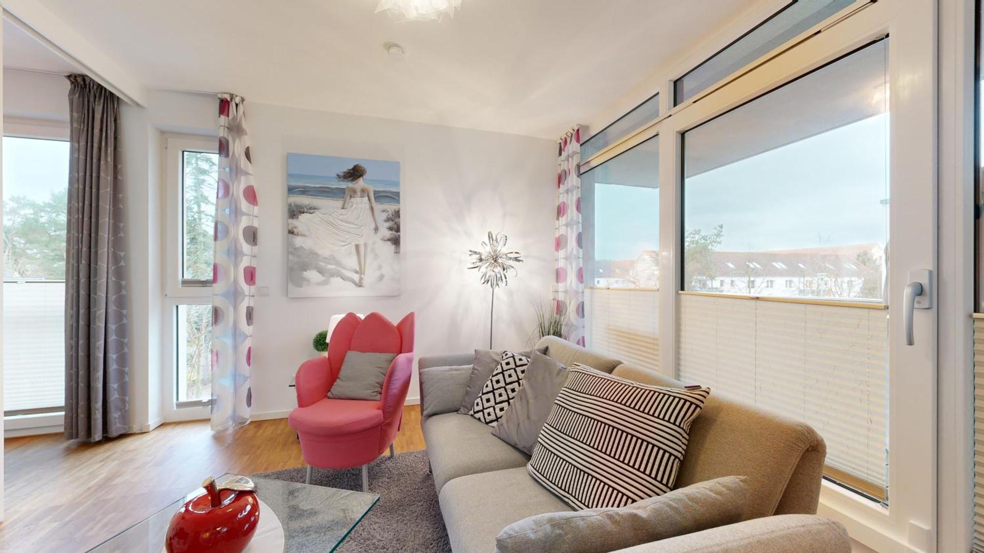 Duenenresort In Binz, Strandnahe Und Moderne Fewos Mit Balkon, Teilweise Mit Meerblick, Appartement *