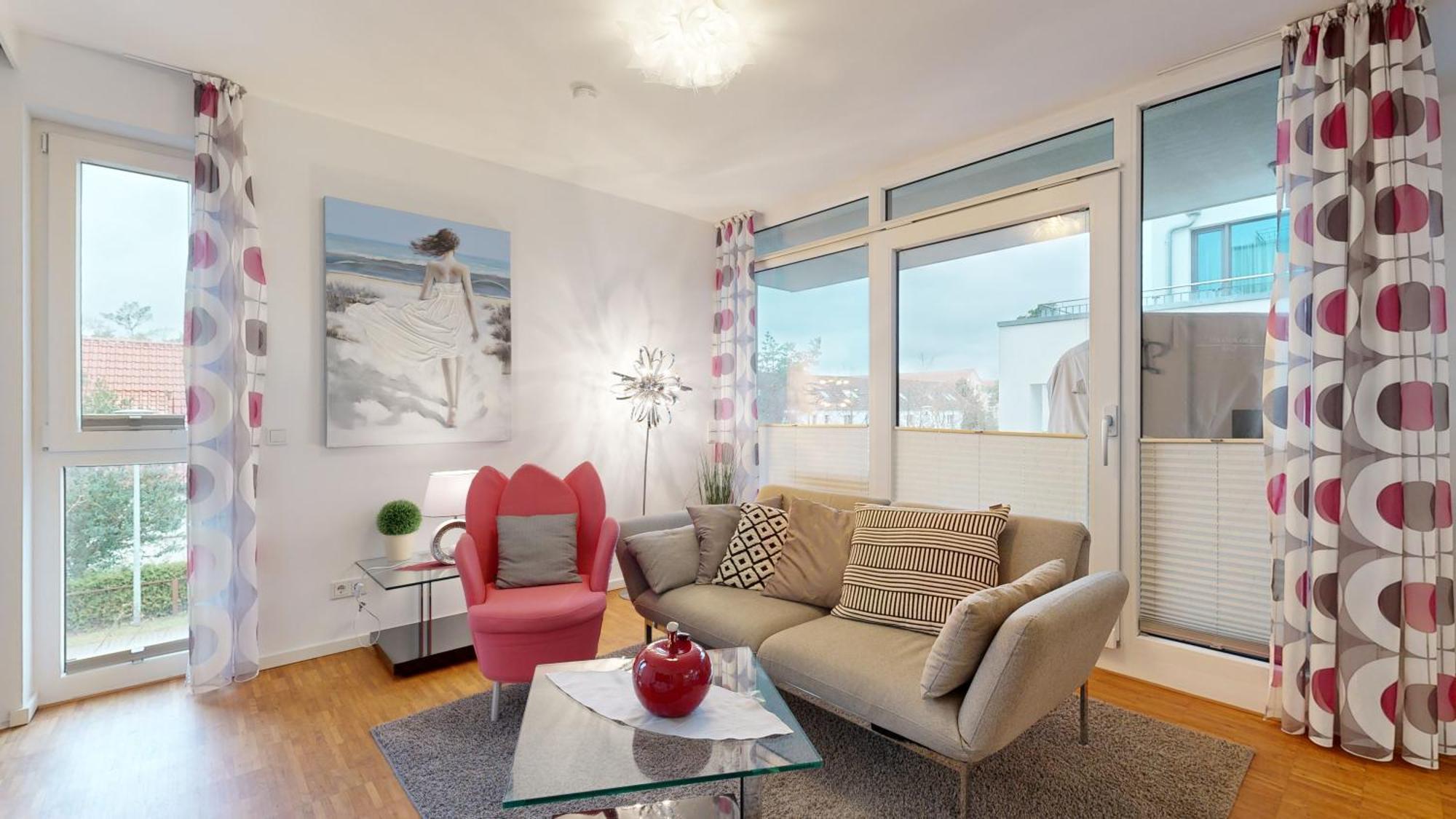Duenenresort In Binz, Strandnahe Und Moderne Fewos Mit Balkon, Teilweise Mit Meerblick, * Binz